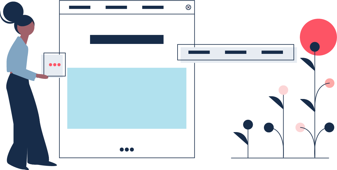 CampusQ website development page illustration